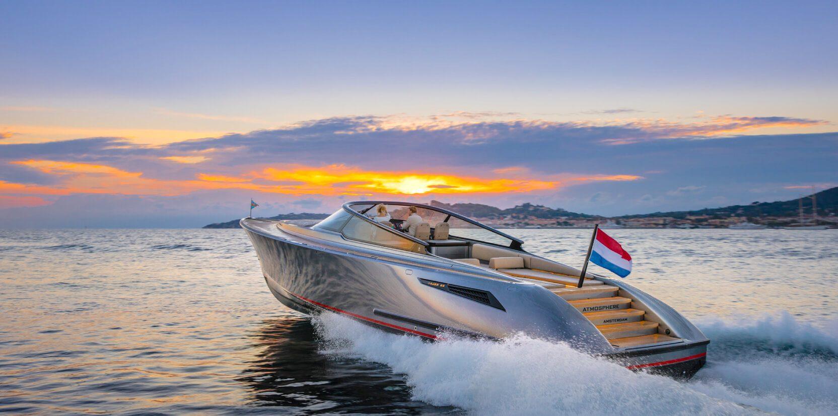 Sunset by boat