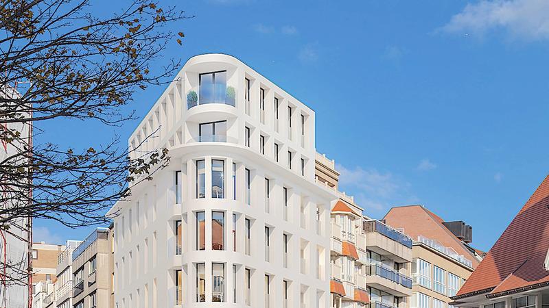 Duplex penthouse for rent in Knokke with panoramic views over town