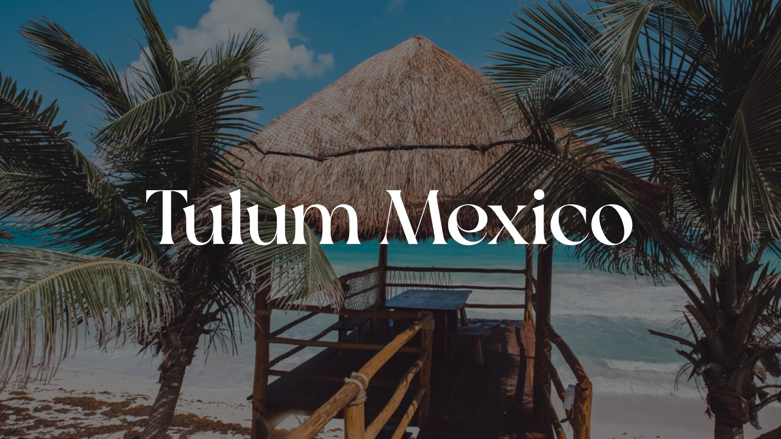 Luxury holiday villa with pool for rent in Tulum Mexico